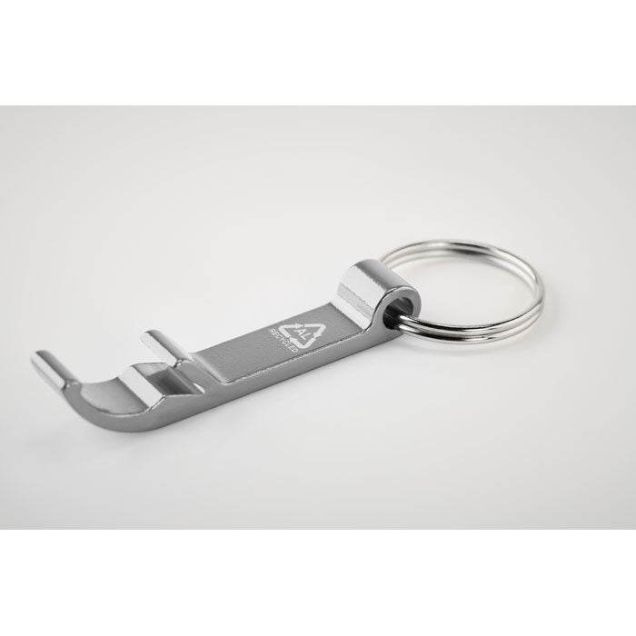 Recycled Aluminium Keyring Bottle Opener
