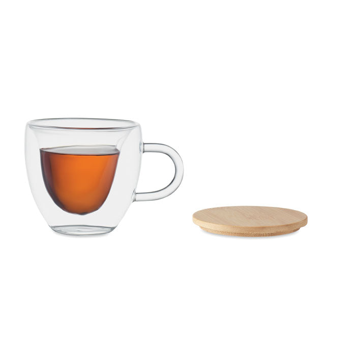 Double Walled Borosilicate Glass Mug