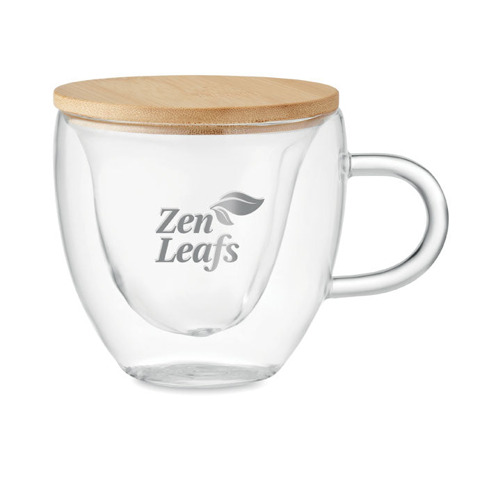 Double Walled Borosilicate Glass Mug