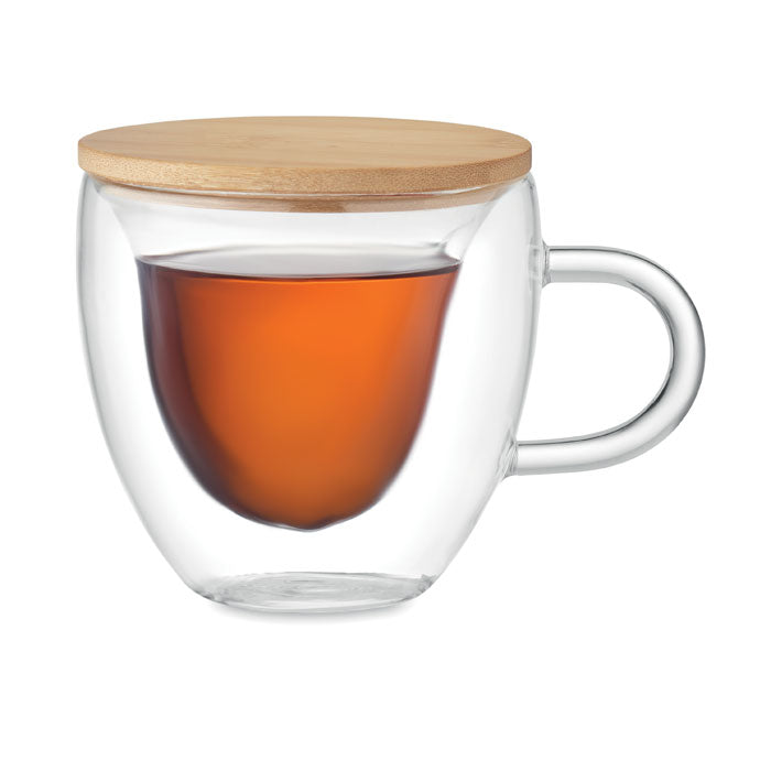Double Walled Borosilicate Glass Mug