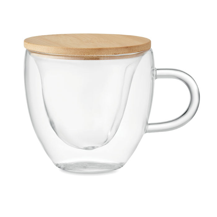 Double Walled Borosilicate Glass Mug
