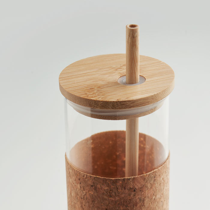Glass Tumbler with Cork Sleeve