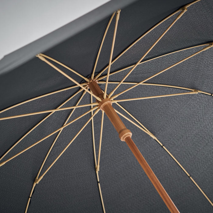 23.5 Inch Windproof Umbrella with Bamboo Handle