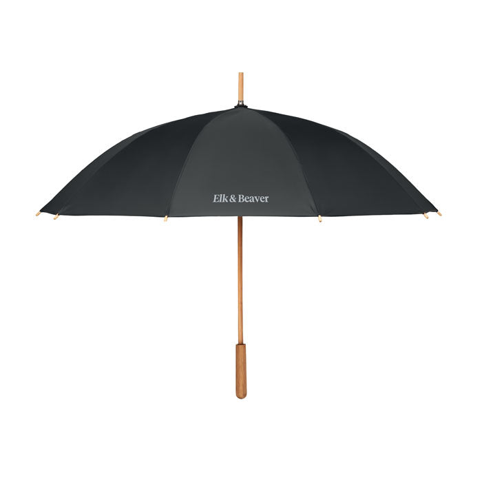 23.5 Inch Windproof Umbrella with Bamboo Handle