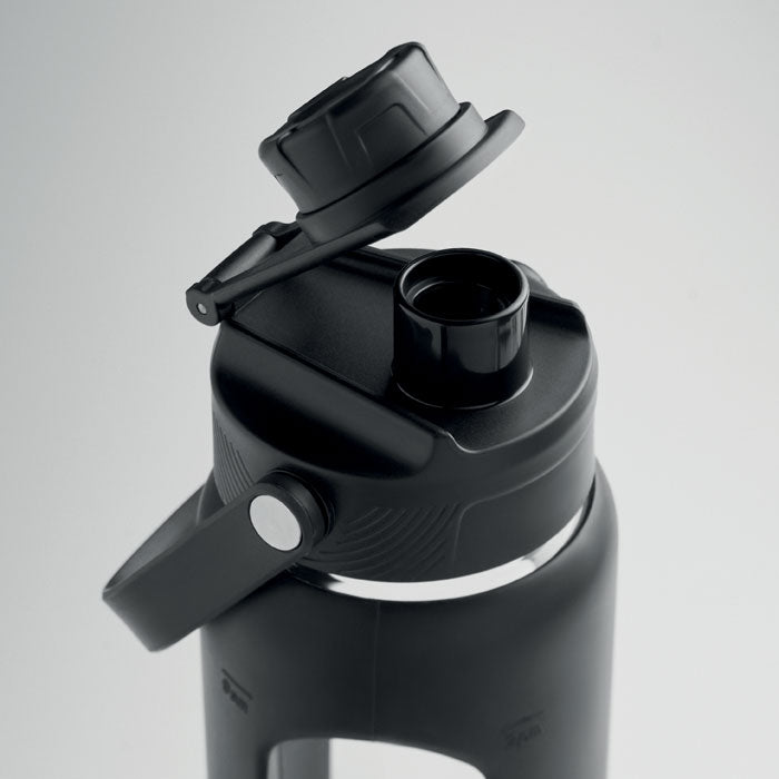 Glass Bottle with See-Through Sleeve