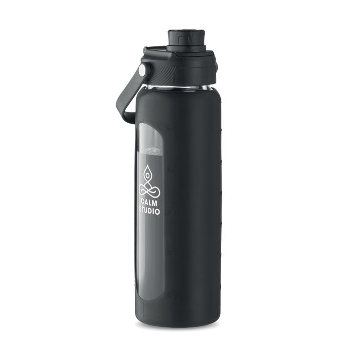 Glass Bottle with See-Through Sleeve