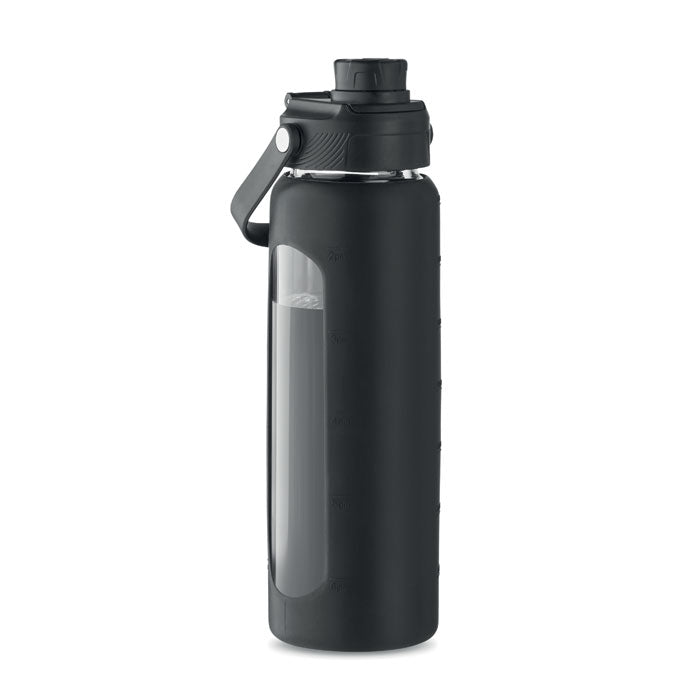 Glass Bottle with See-Through Sleeve