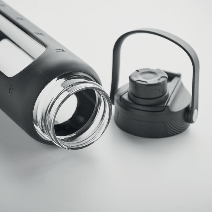 Glass Bottle with See-Through Sleeve