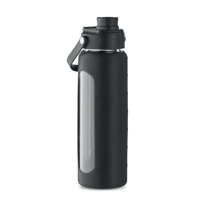 Glass Bottle with See-Through Sleeve