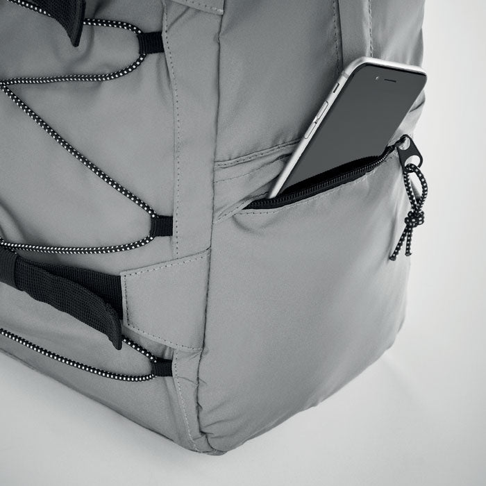 High Reflective Backpack with Cord Front