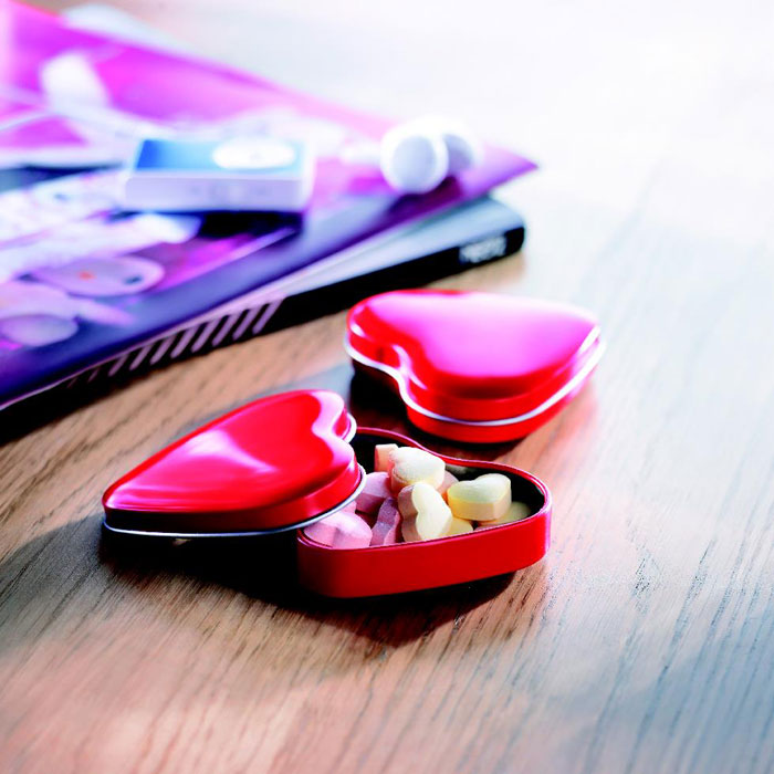 Heart Tin Box with Candies