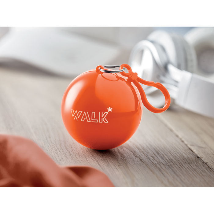 Transparent Poncho in Round Container