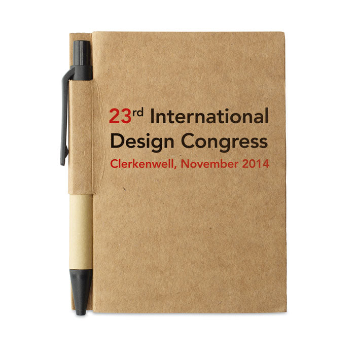 Recycled Notebook with Matching Pen