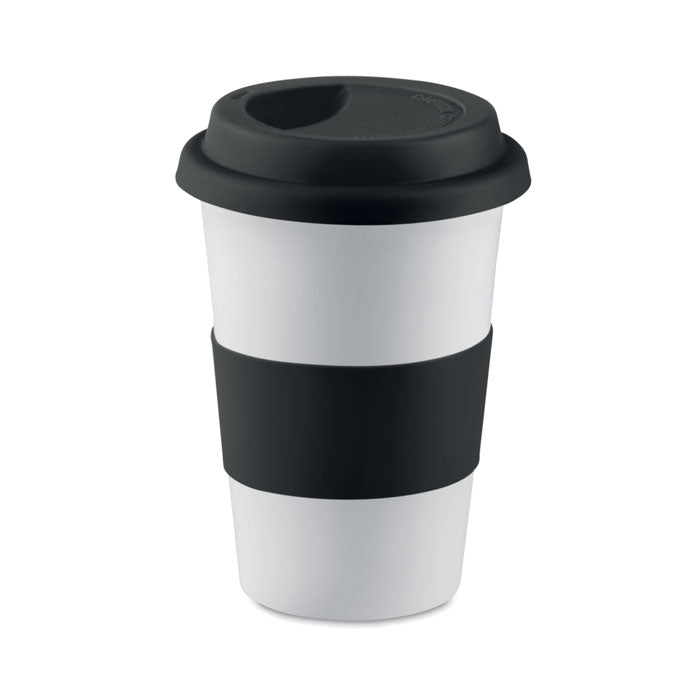 Ceramic Mug with Lid and Sleeve