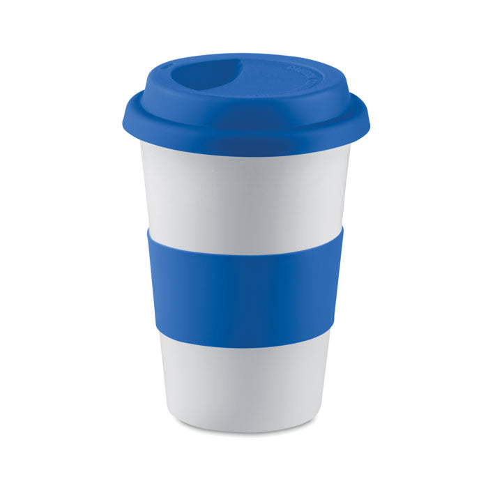 Ceramic Mug with Lid and Sleeve