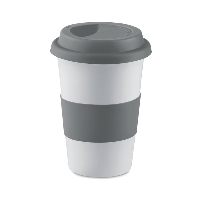 Ceramic Mug with Lid and Sleeve