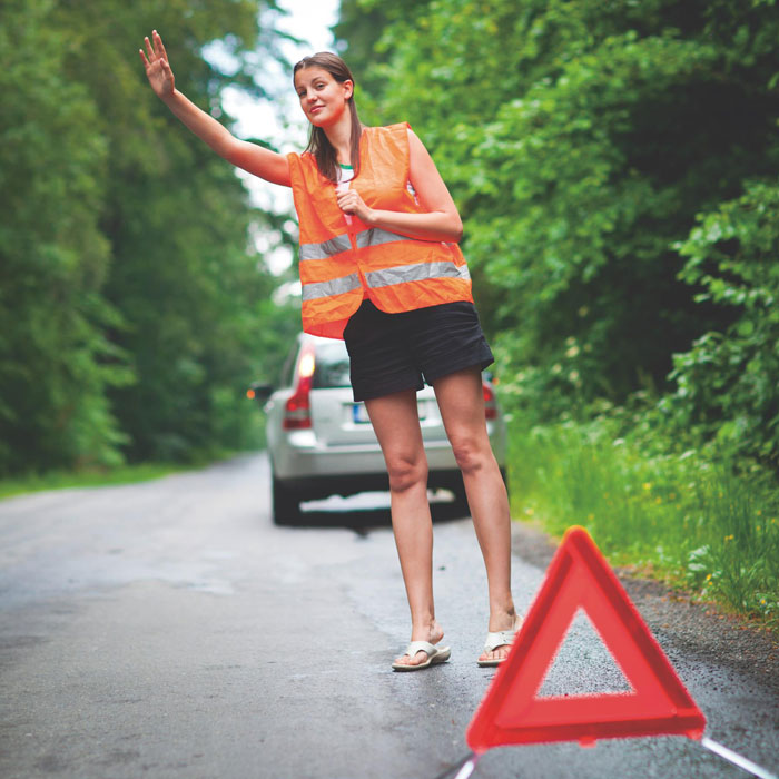 Knitted Polyester High-Vis Safety Waistcoat