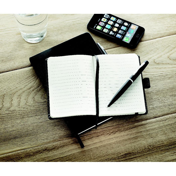 A5 Notebook with Ballpoint Pen