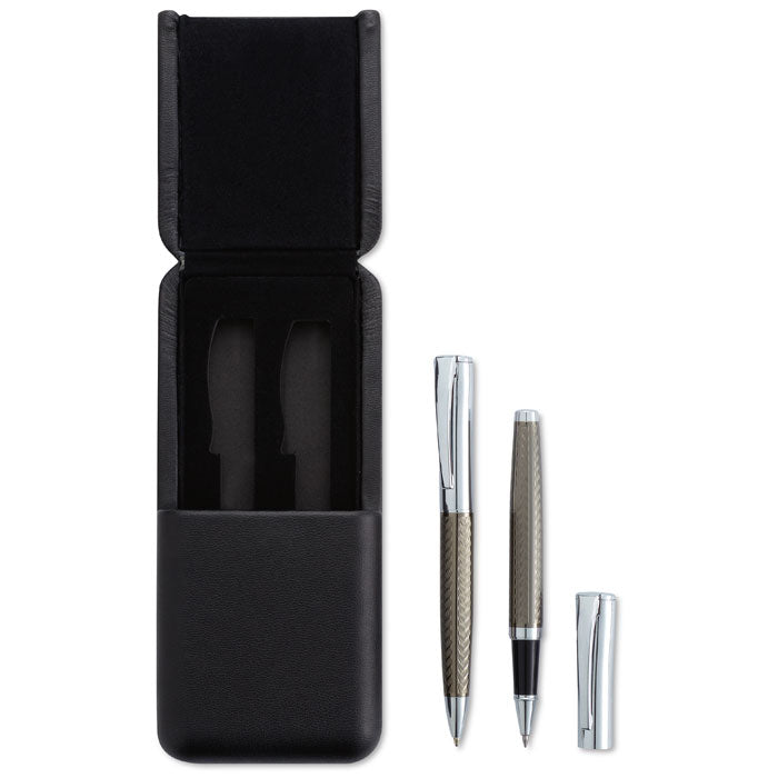 Ballpoint and Roller Ball Pen Set