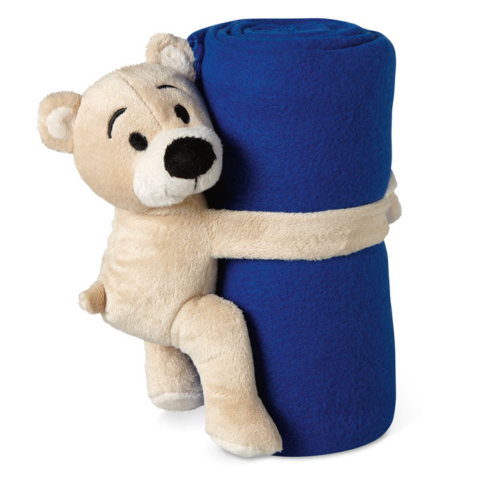 Fleece Blanket with Teddy Bear