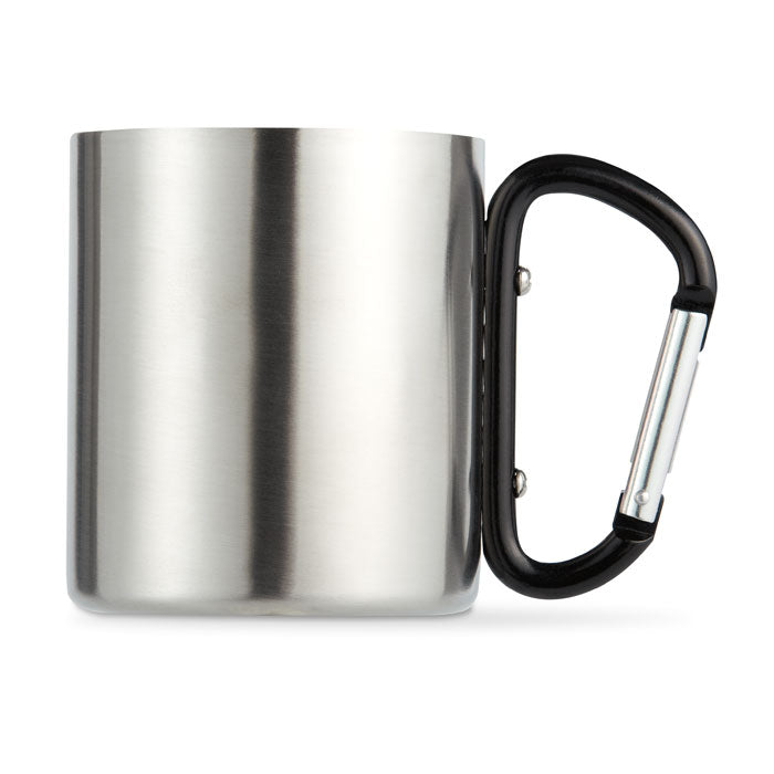 Metal Mug with Carabiner Handle