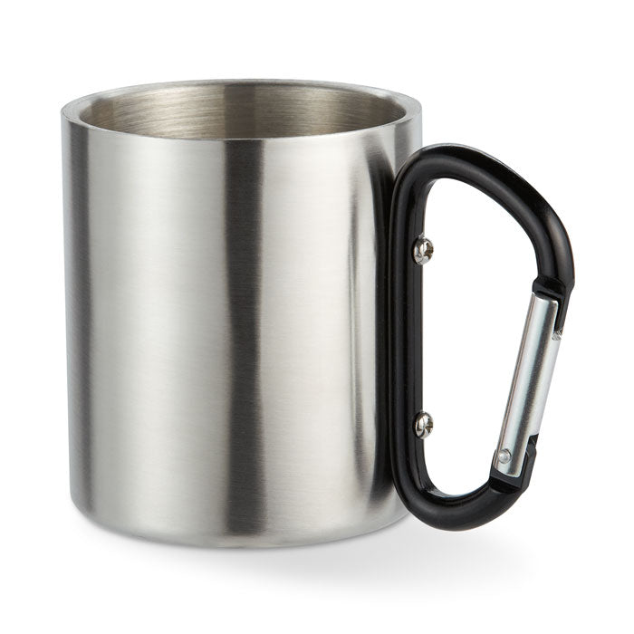 Metal Mug with Carabiner Handle