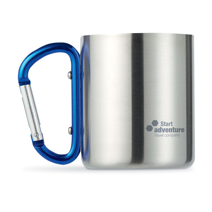 Metal Mug with Carabiner Handle