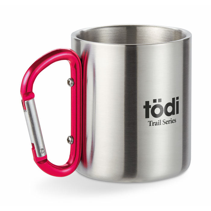 Metal Mug with Carabiner Handle