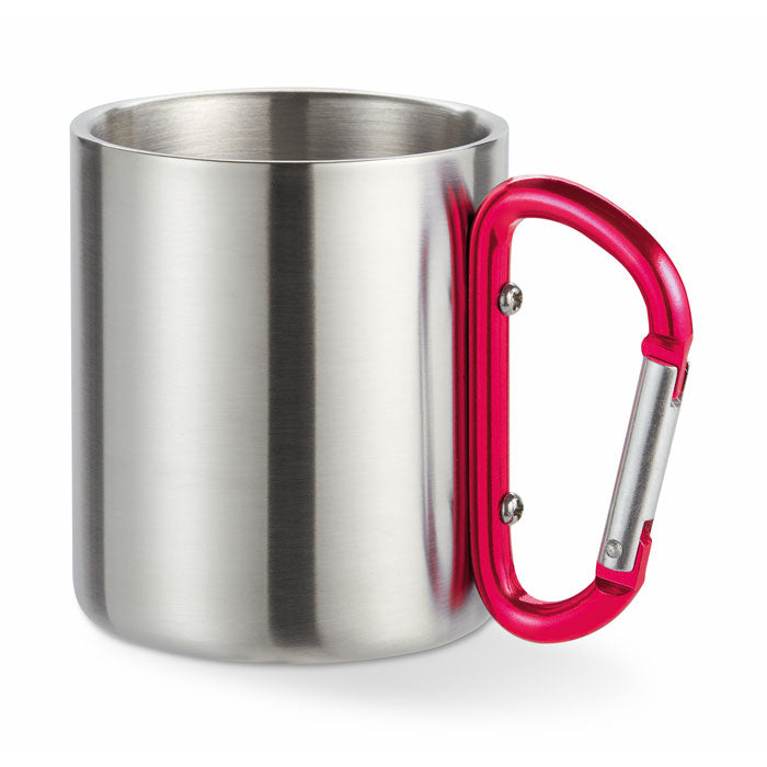 Metal Mug with Carabiner Handle
