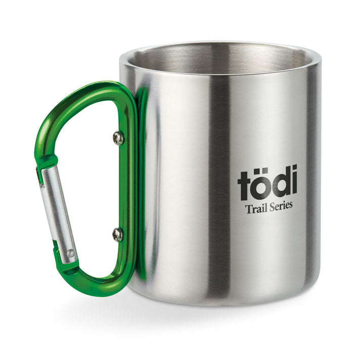 Metal Mug with Carabiner Handle