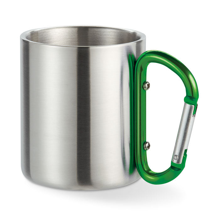 Metal Mug with Carabiner Handle