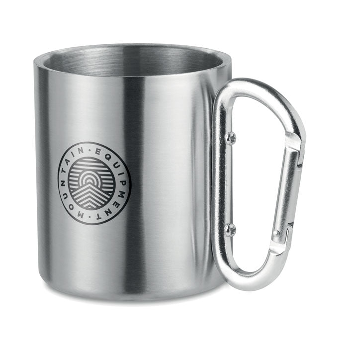 Metal Mug with Carabiner Handle