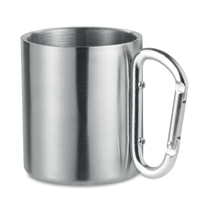 Metal Mug with Carabiner Handle