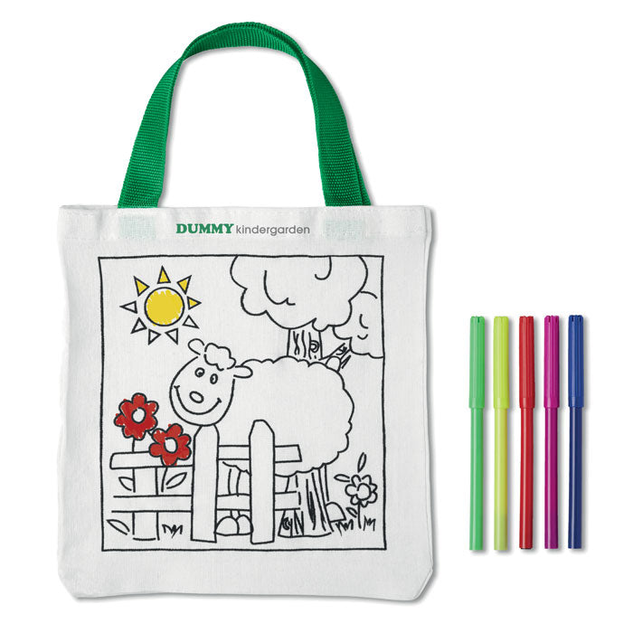 Tote Bag with Colouring Pens