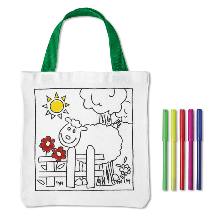 Tote Bag with Colouring Pens