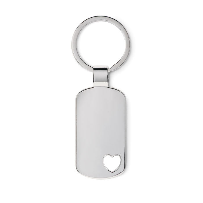 Keyring with Heart Detail