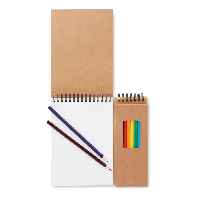 Kids Drawing Set with Pencils and Notepad