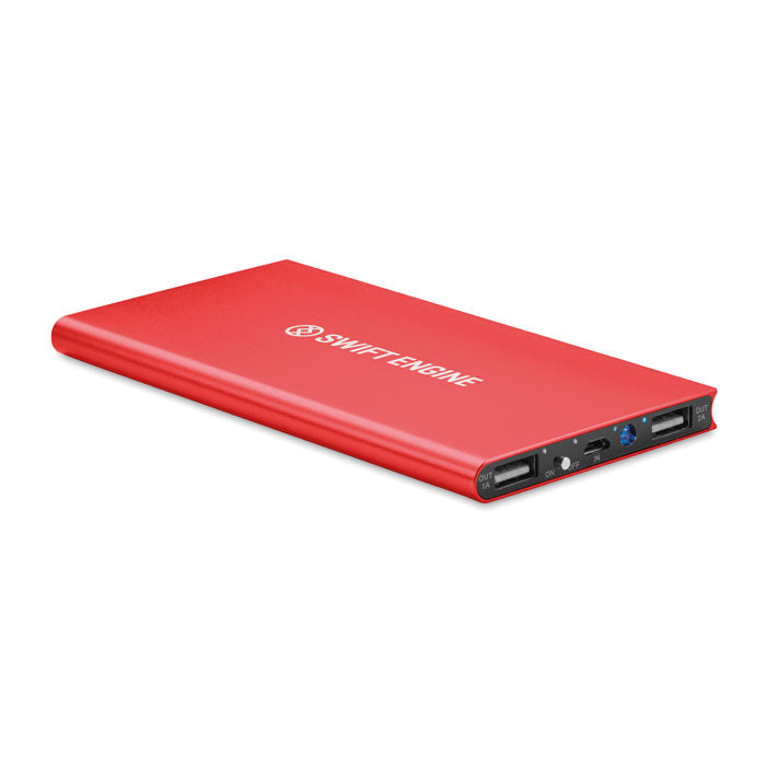 8000 mAh Aluminium Powerbank