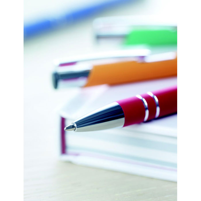 Push Button Ballpoint Pen with Rubber Finish