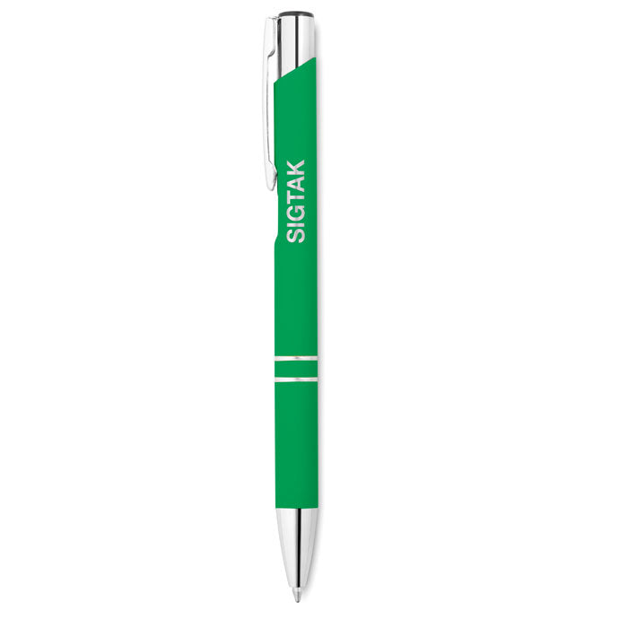 Push Button Ballpoint Pen with Rubber Finish