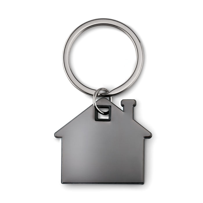 Plastic House Shaped Keyring