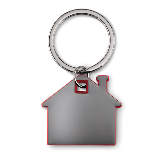 Plastic House Shaped Keyring