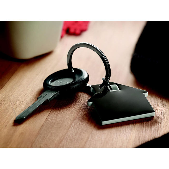 Plastic House Shaped Keyring