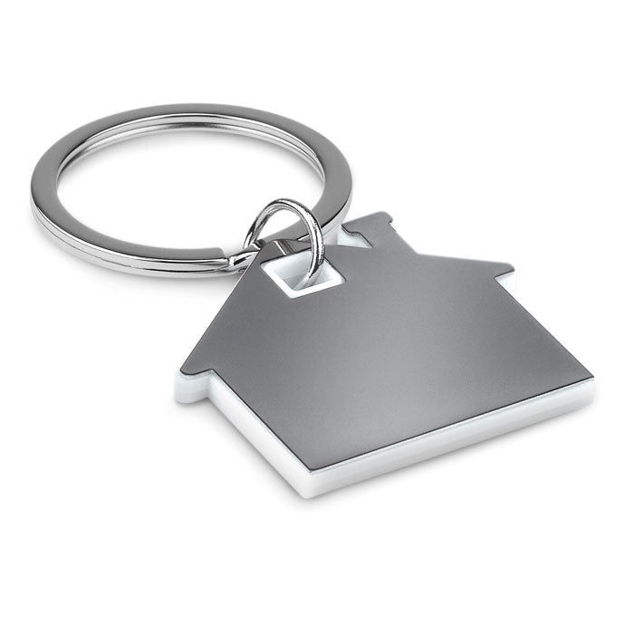 Plastic House Shaped Keyring