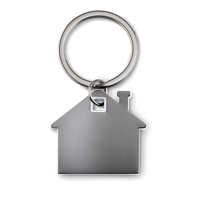 Plastic House Shaped Keyring