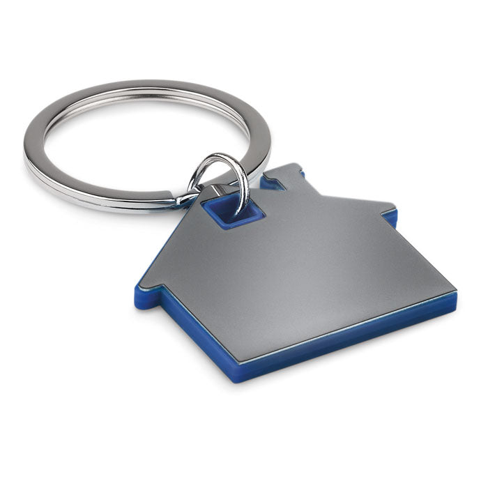 Plastic House Shaped Keyring