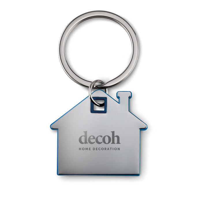 Plastic House Shaped Keyring