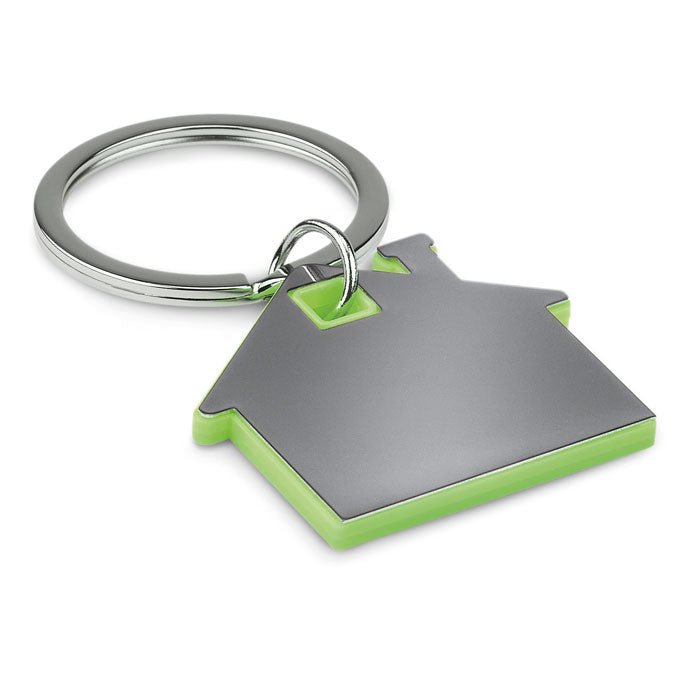 Plastic House Shaped Keyring