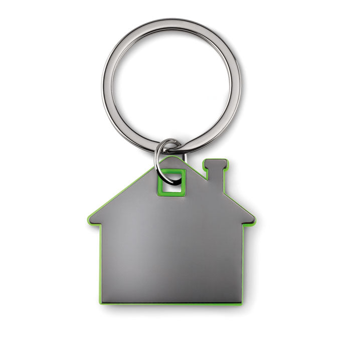 Plastic House Shaped Keyring