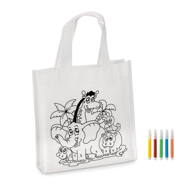 Mini Shopping Bag with Markers